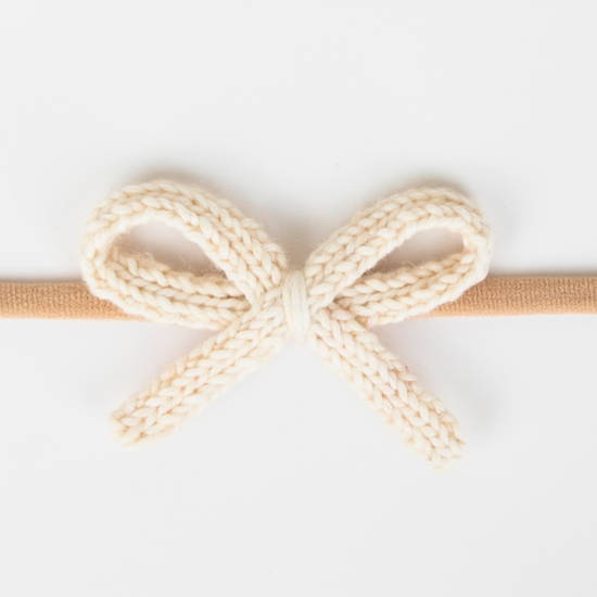 Mini Crochet Headband - Ivory