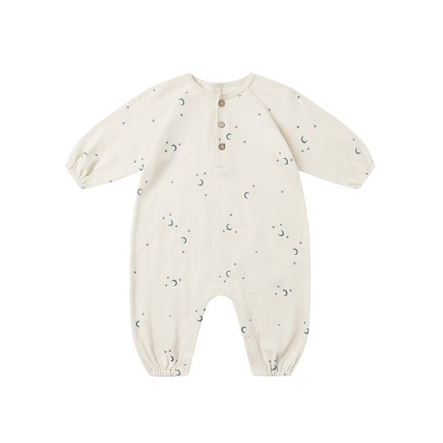 Henley Bubble Jumpsuit - Moons