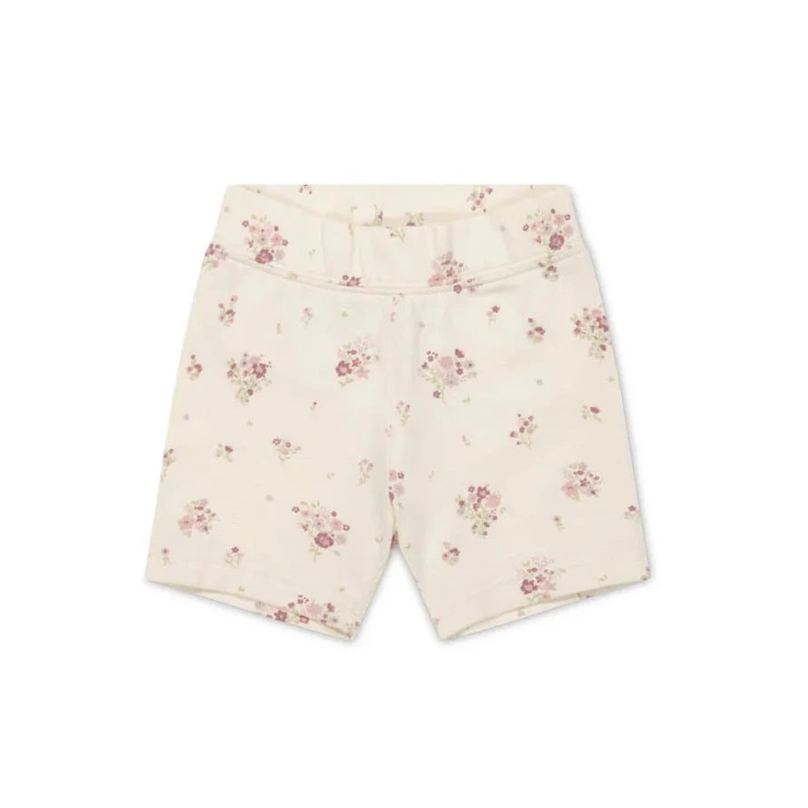 Organic Cotton Everyday Bike Short - Lauren Floral Tofu