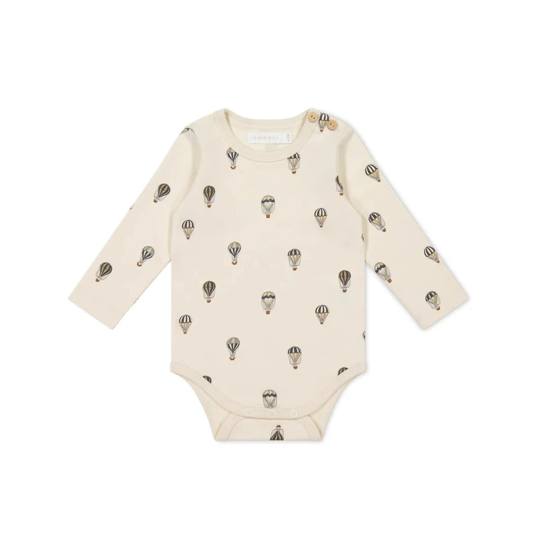 Organic Cotton Fernley Bodysuit - Montgolfiere Cloud