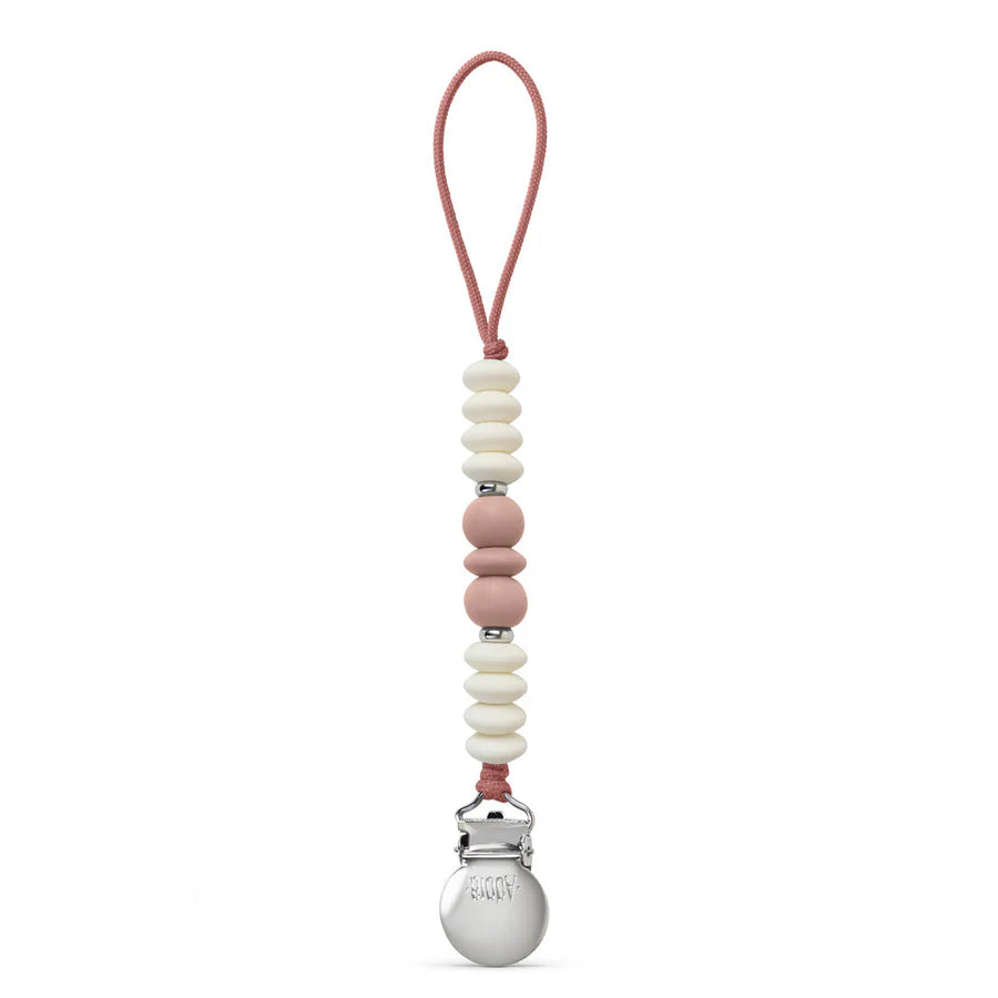 Pacifier Clip - Mauve Trio