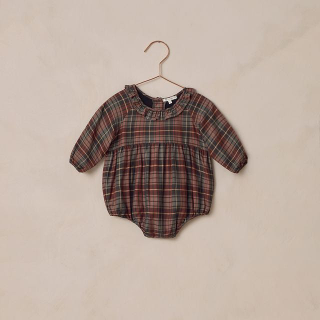 Adeline Romper - Winter Tartan