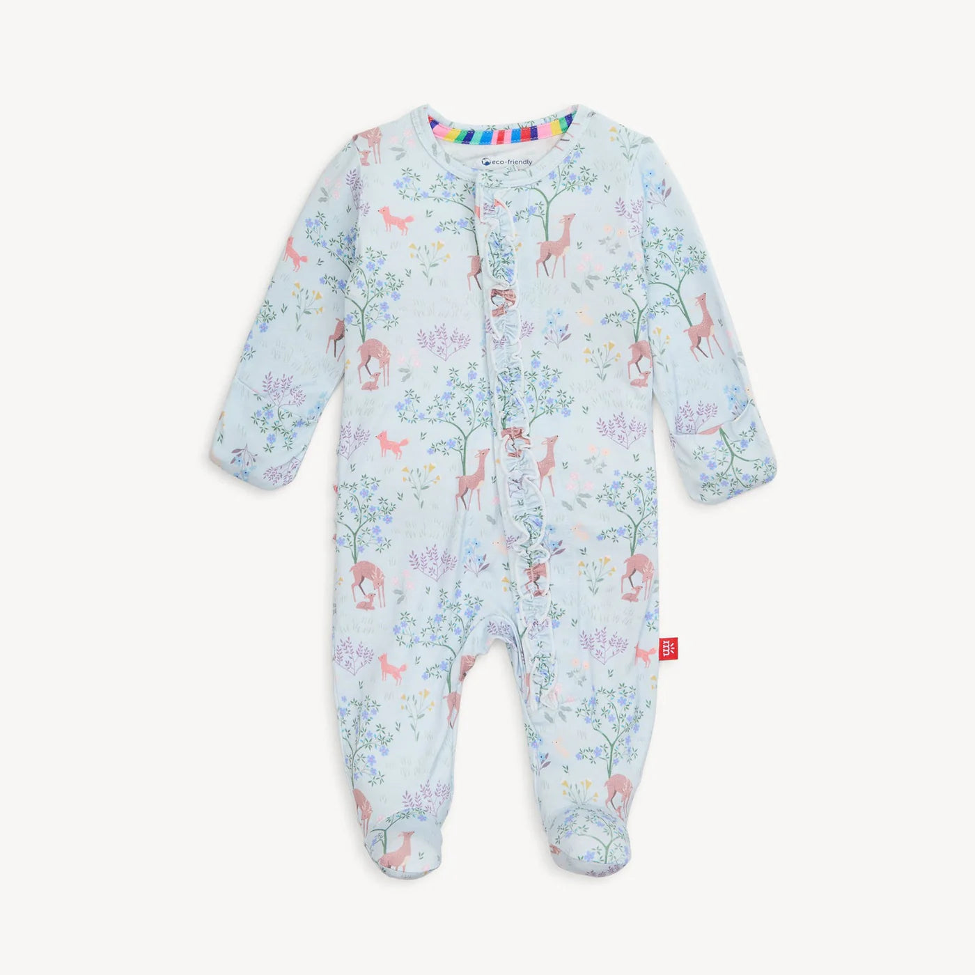 Love You Deerly Magnetic Footie with Ruffle