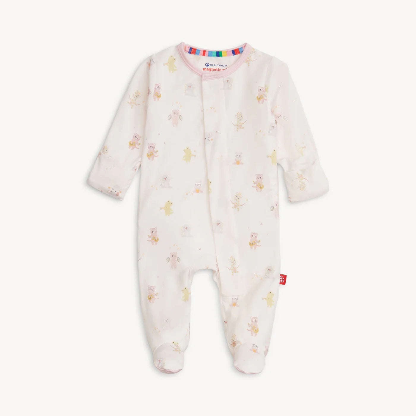 Baby Beats Pink Footie