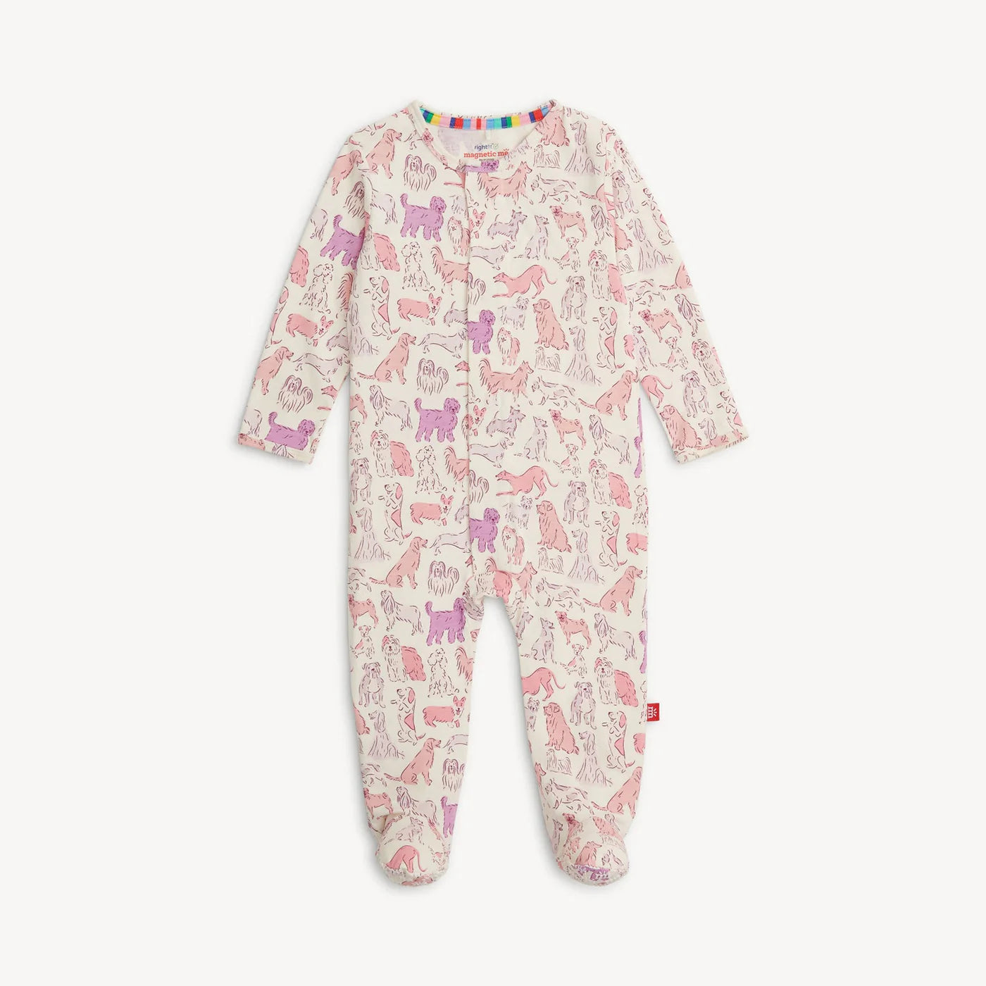It's A Paw-Ty Pink Magnetic RightFit™ Footie