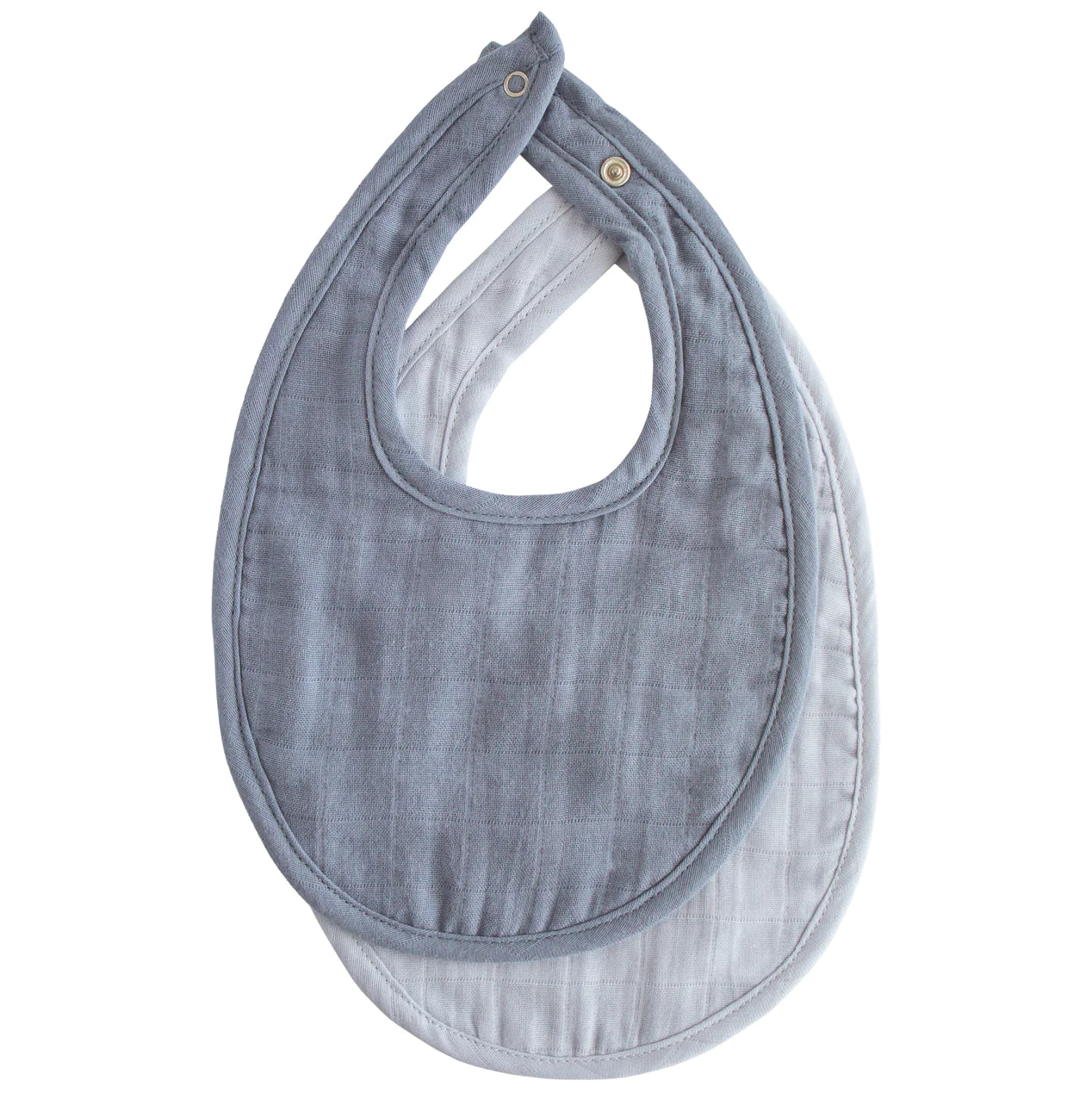 2-Pack Muslin Bib - Tradewinds & Baby Blue