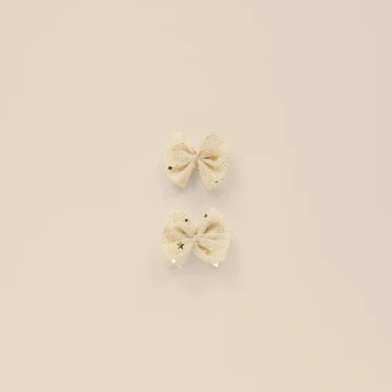 Flutter Tulle Clips - Champagne Stars