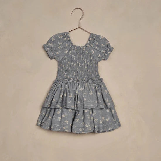 Cosette Dress - Blue Ditsy