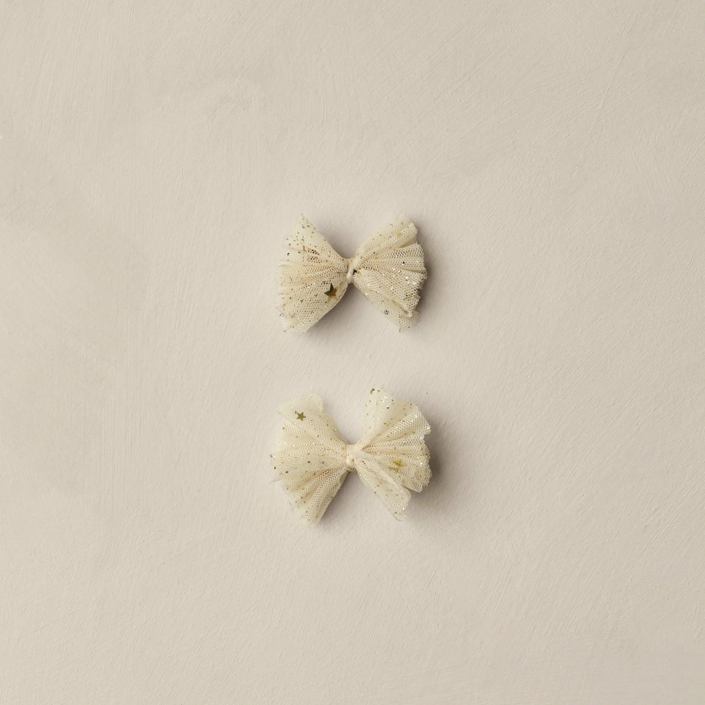 Flutter Tulle Clips - Champagne Stars