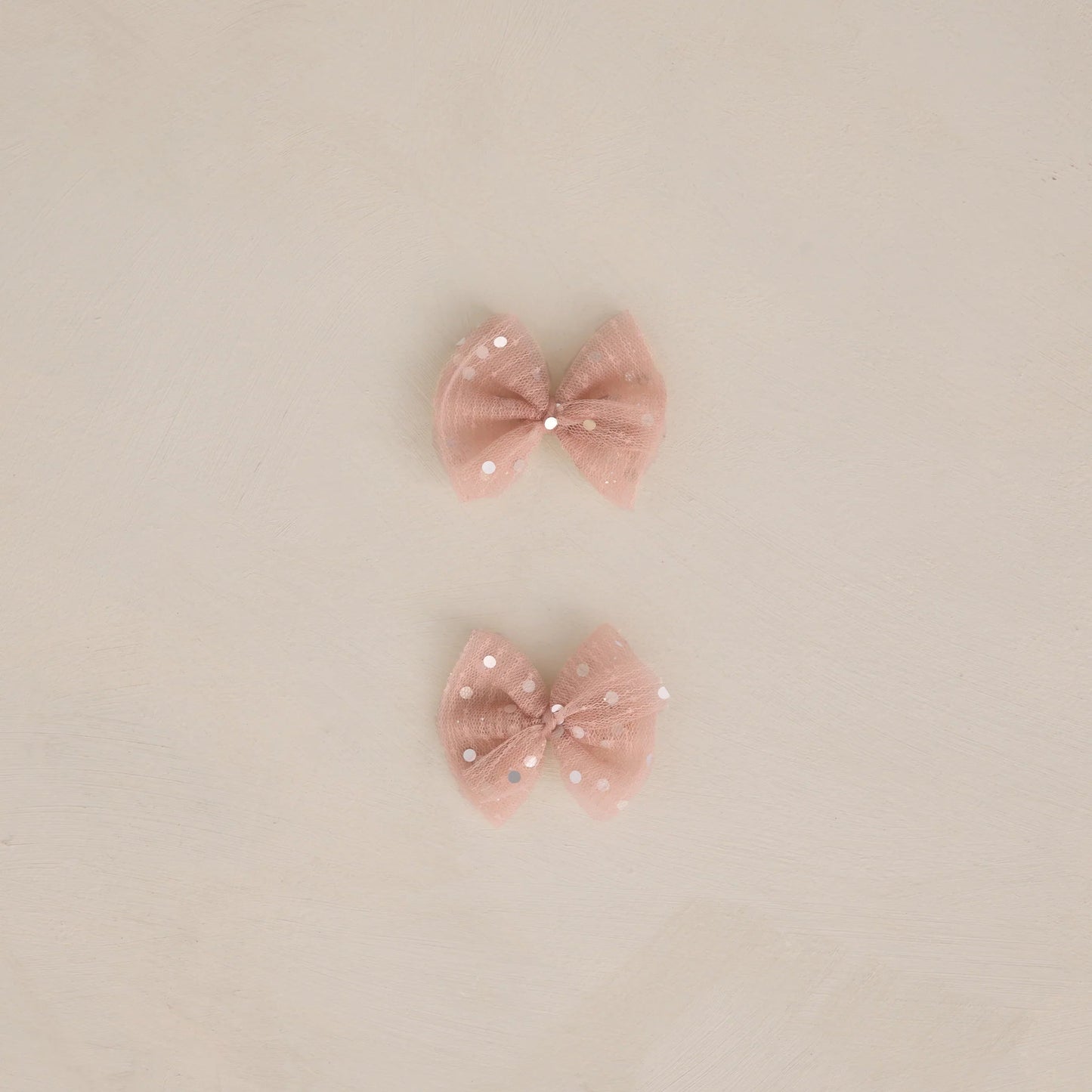Flutter Tulle Clips - Rose