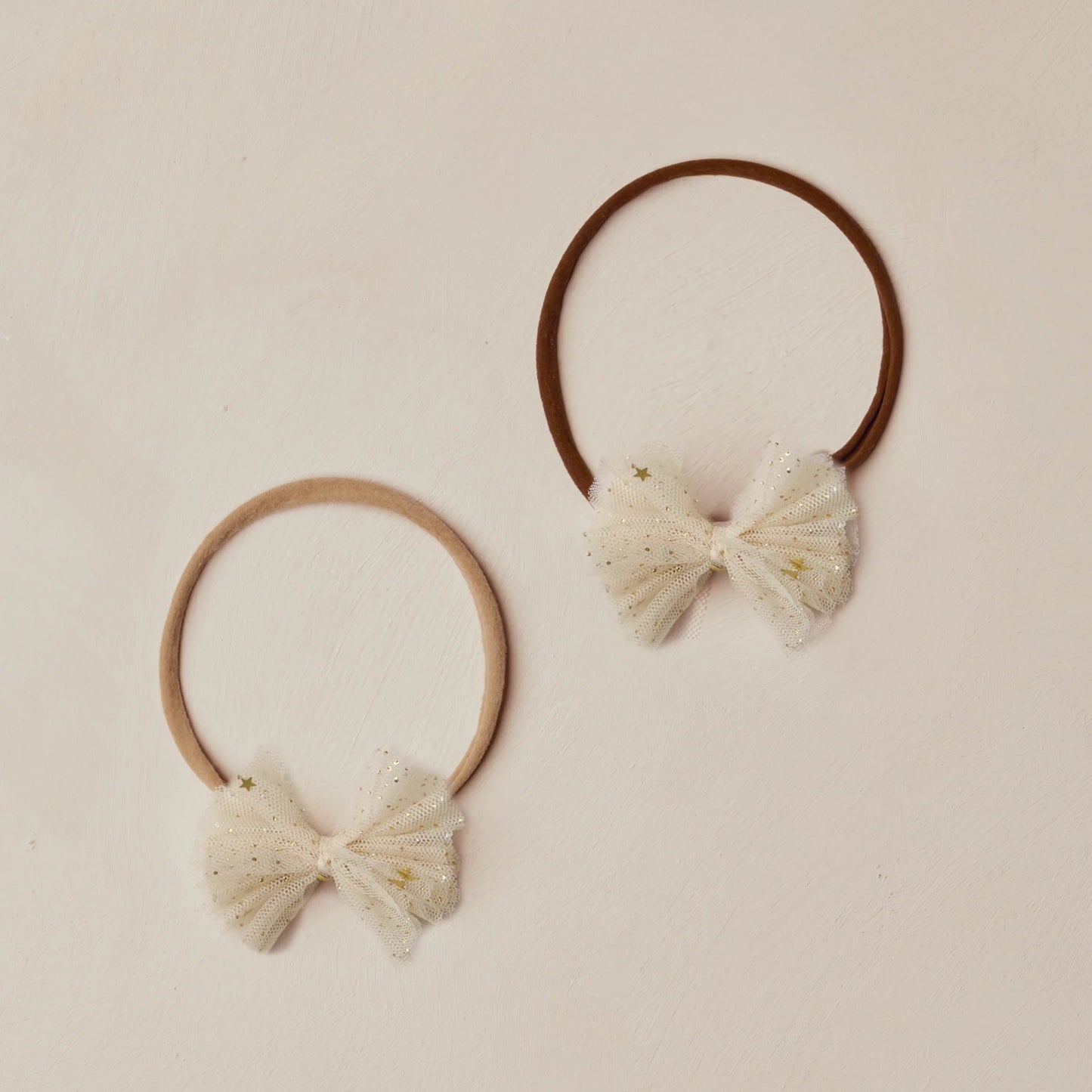 Flutter Tulle Headband - Champagne Stars