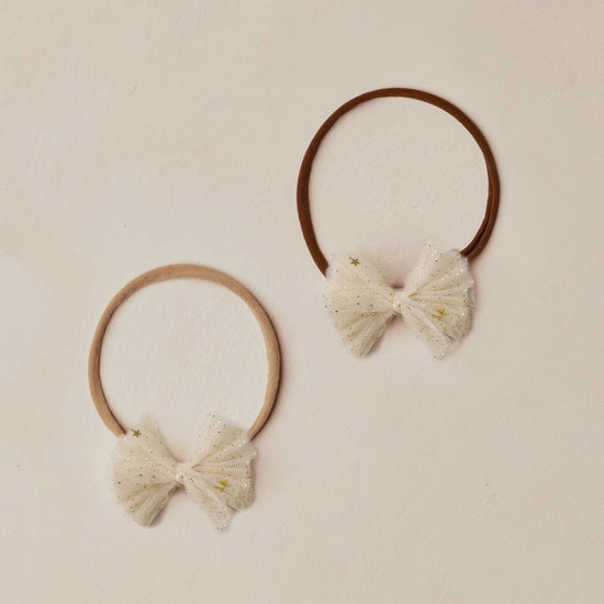 Flutter Tulle Headband - Champagne Stars
