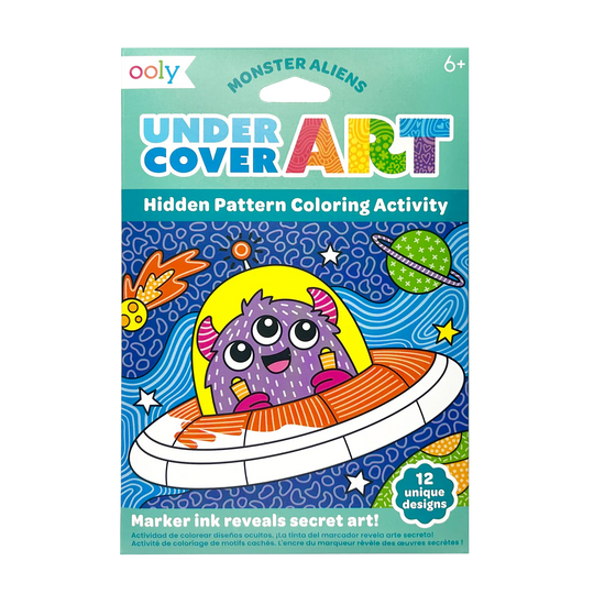 Monster Aliens Undercover Art Hidden Pattern Coloring Activity Art Cards