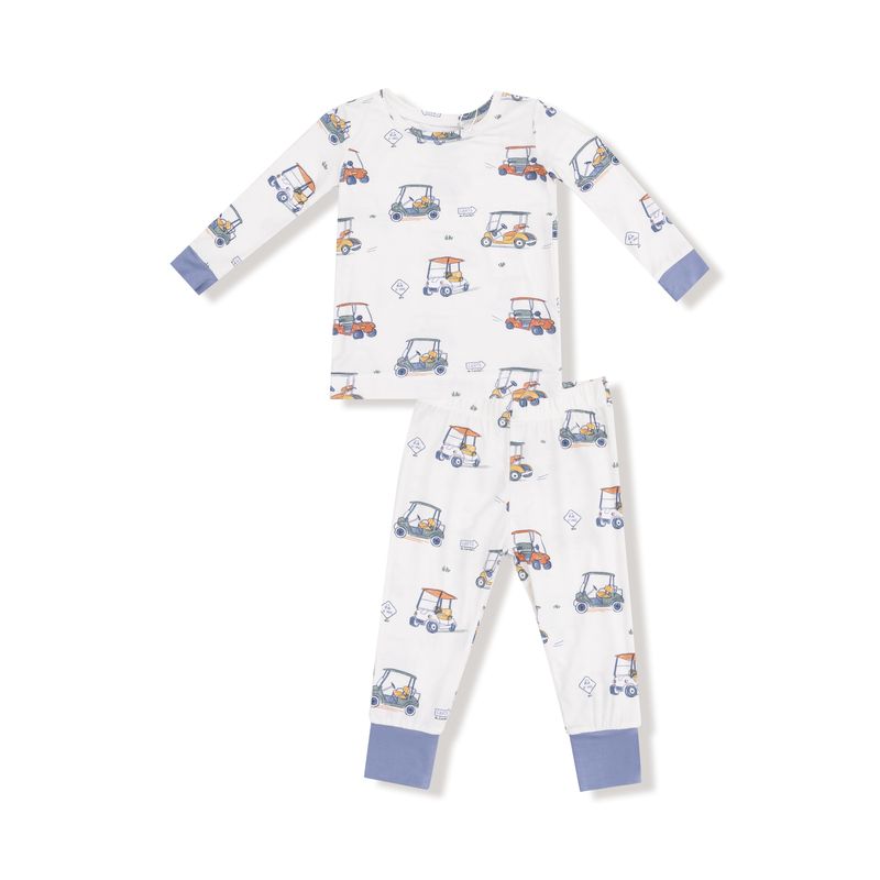 Zooming Golf Carts Long Sleeve Loungewear Set