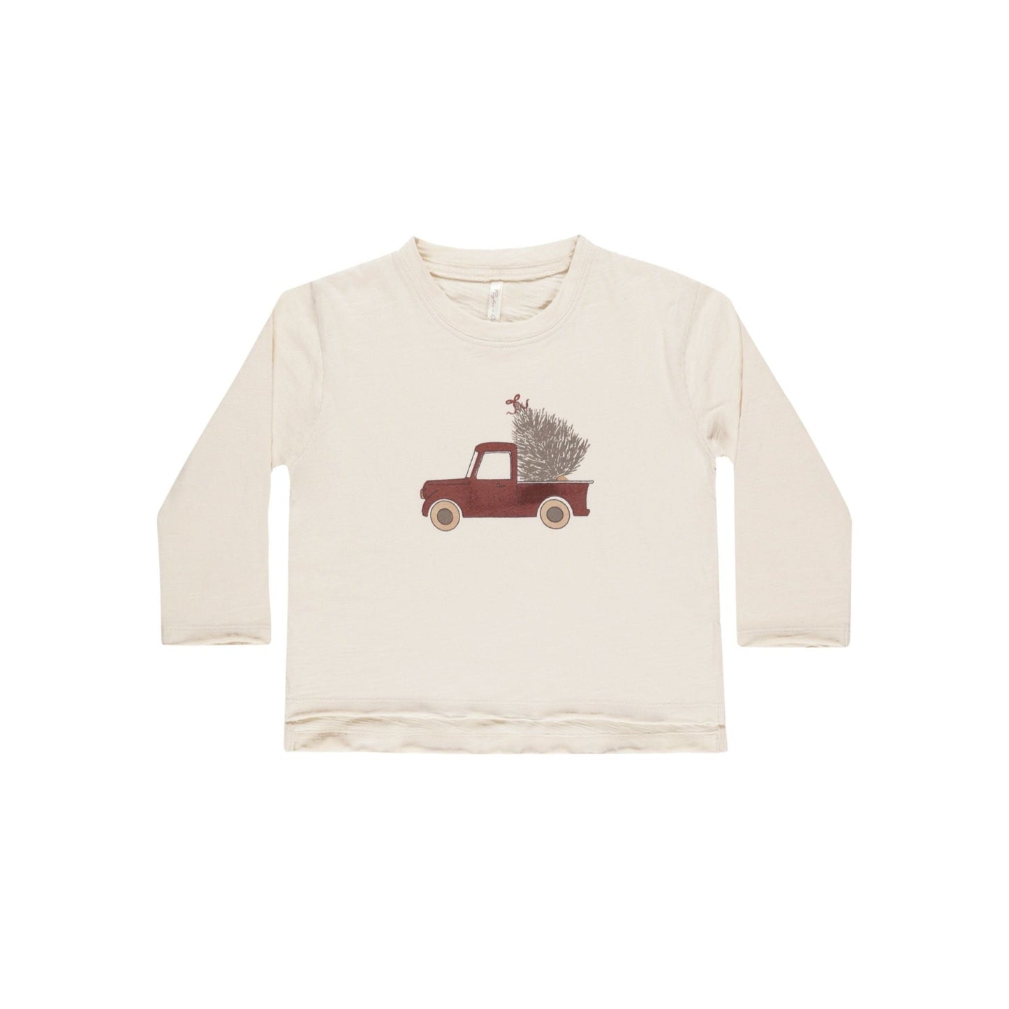 Raw Edge Long Sleeve Tee - Truck