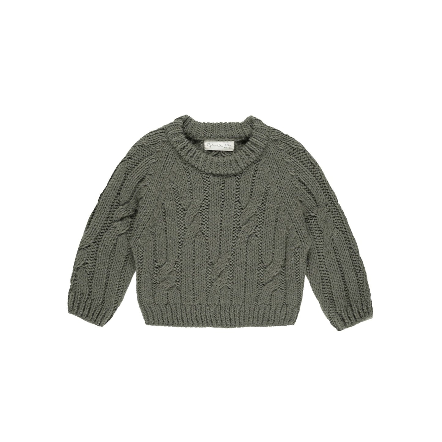 Cable-Knit Sweater - Forest