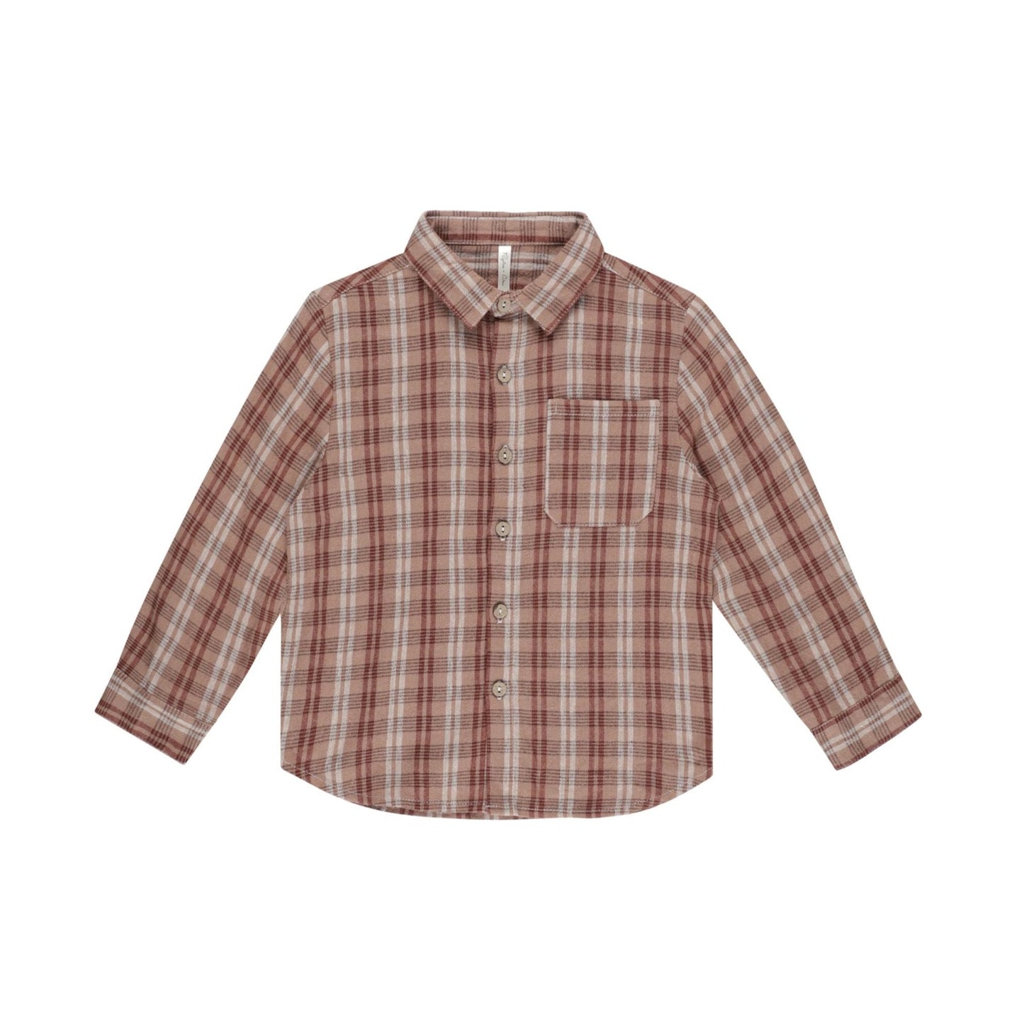 Collared Long Sleeve Shirt - Autumn Plaid