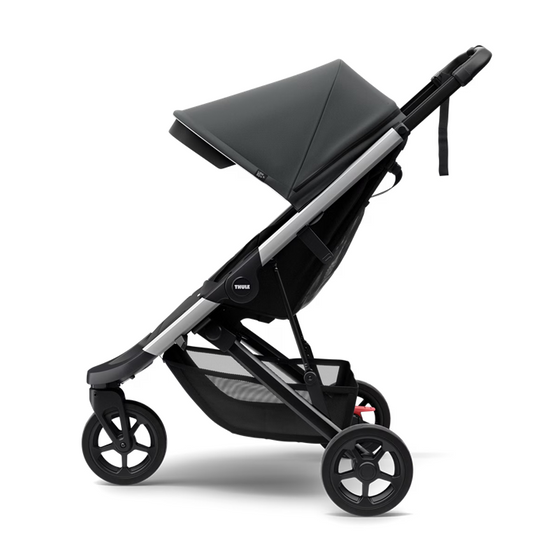 Spring Stroller - Shadow Gray on Aluminum