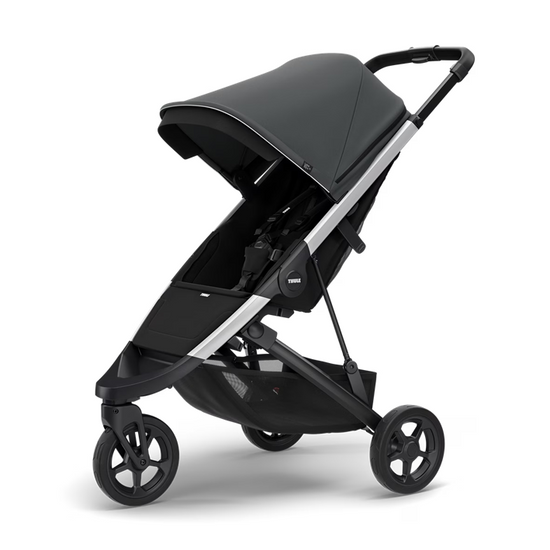 Spring Stroller - Shadow Gray on Aluminum