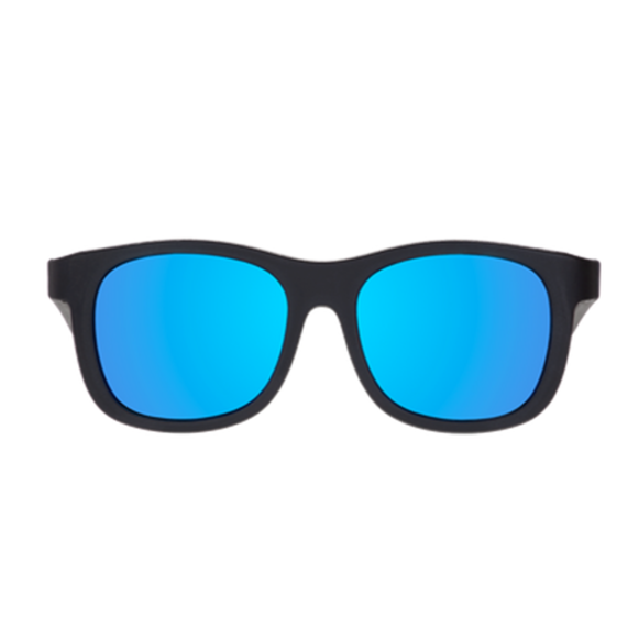 Jet Black Polarized Navigator - Cobalt Mirrored Lens