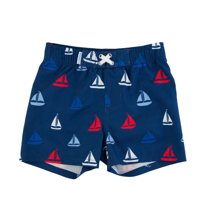 Sail Away Swim Trunks