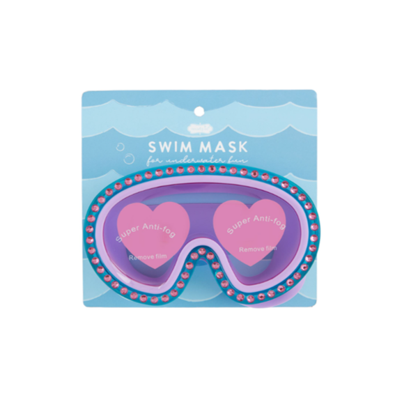 Rhinestone Swim Goggle Mask