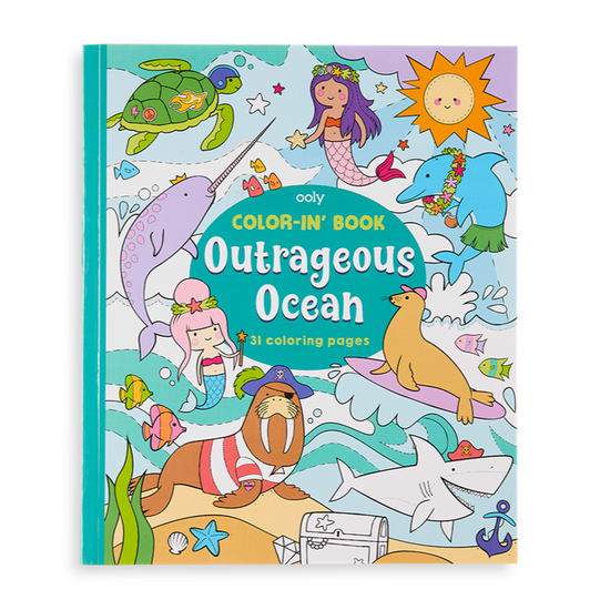 Color-in' Book Coloring Book - Outrageous Ocean