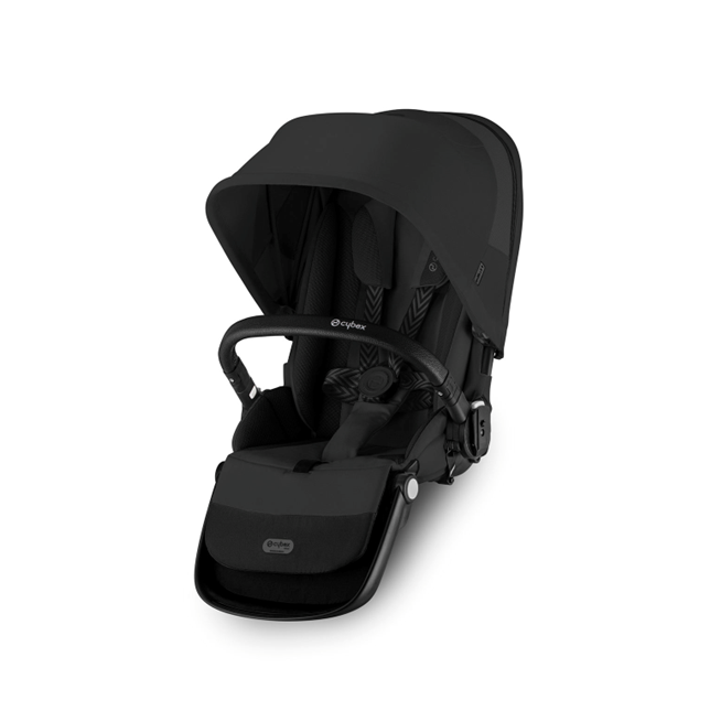 Gazelle S 2 2nd Seat Unit - Moon Black & Black Frame