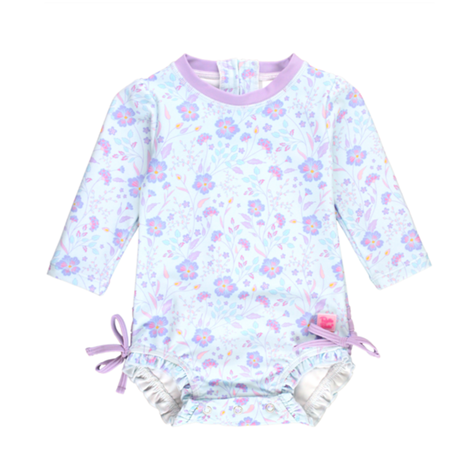 Fairytale Garden Long Sleeve One Piece Rash Guard