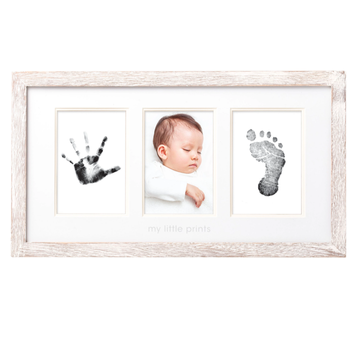 Babyprints Photo Wall Frame and Clean-Touch Ink Pad - Rustic