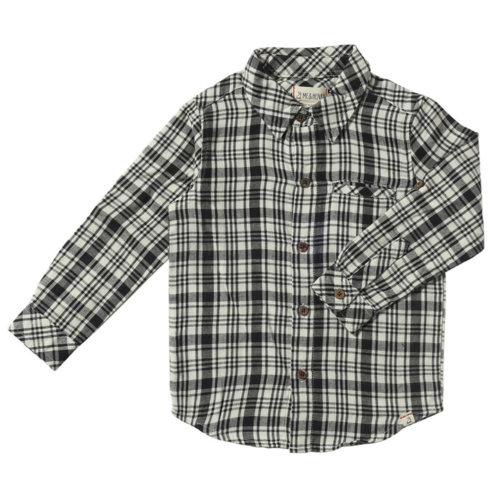 Atwood Woven Shirt - Black/Cream Plaid