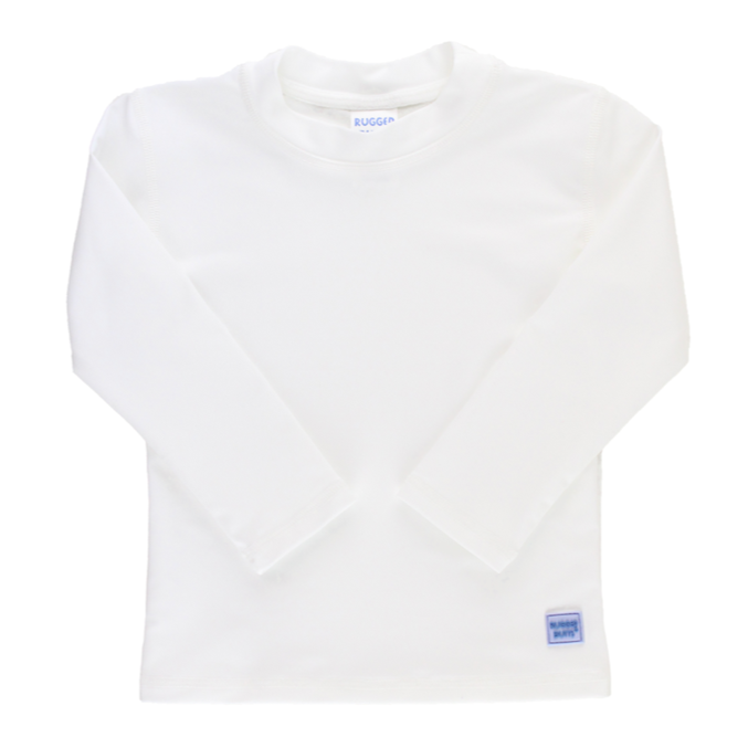 White Long Sleeve Rash Guard