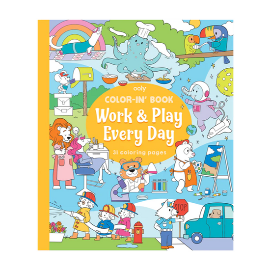 Color-in' Book Coloring Book - Work & Play