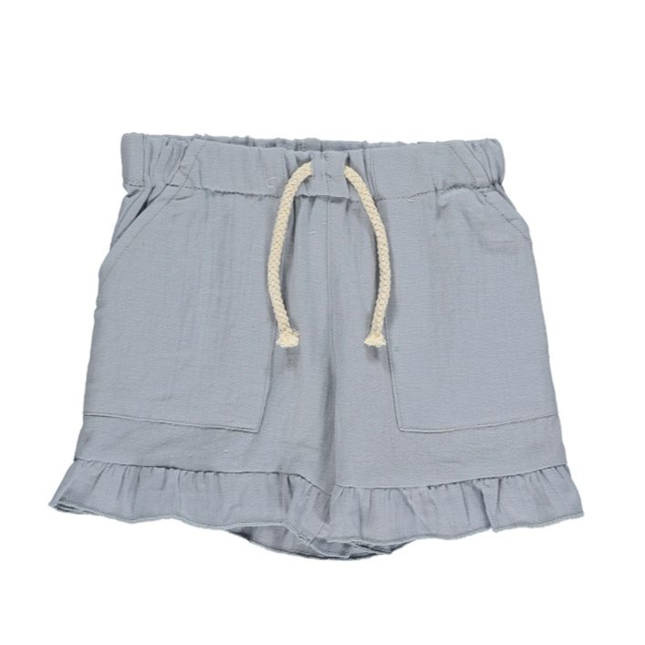 Brynlee Ruffle Shorts - Blue