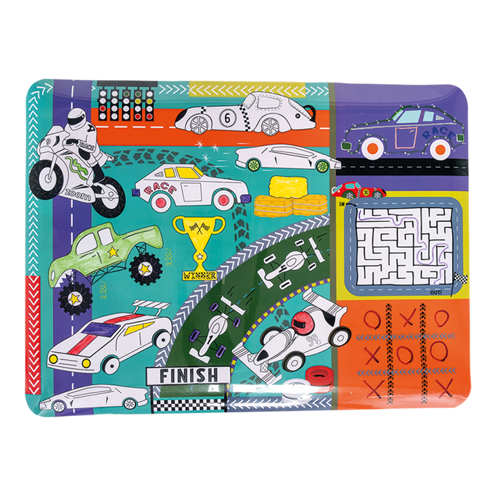 Cars Coloring Fun & Games Mat