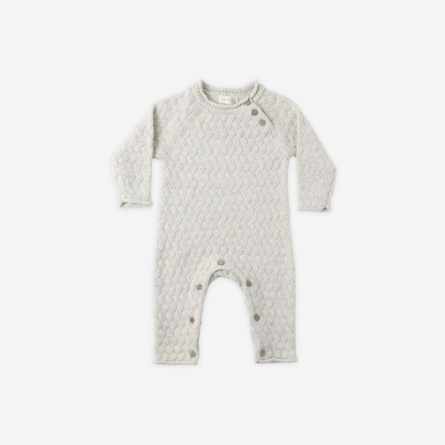 Cozy Heather Knit Jumpsuit - Blue