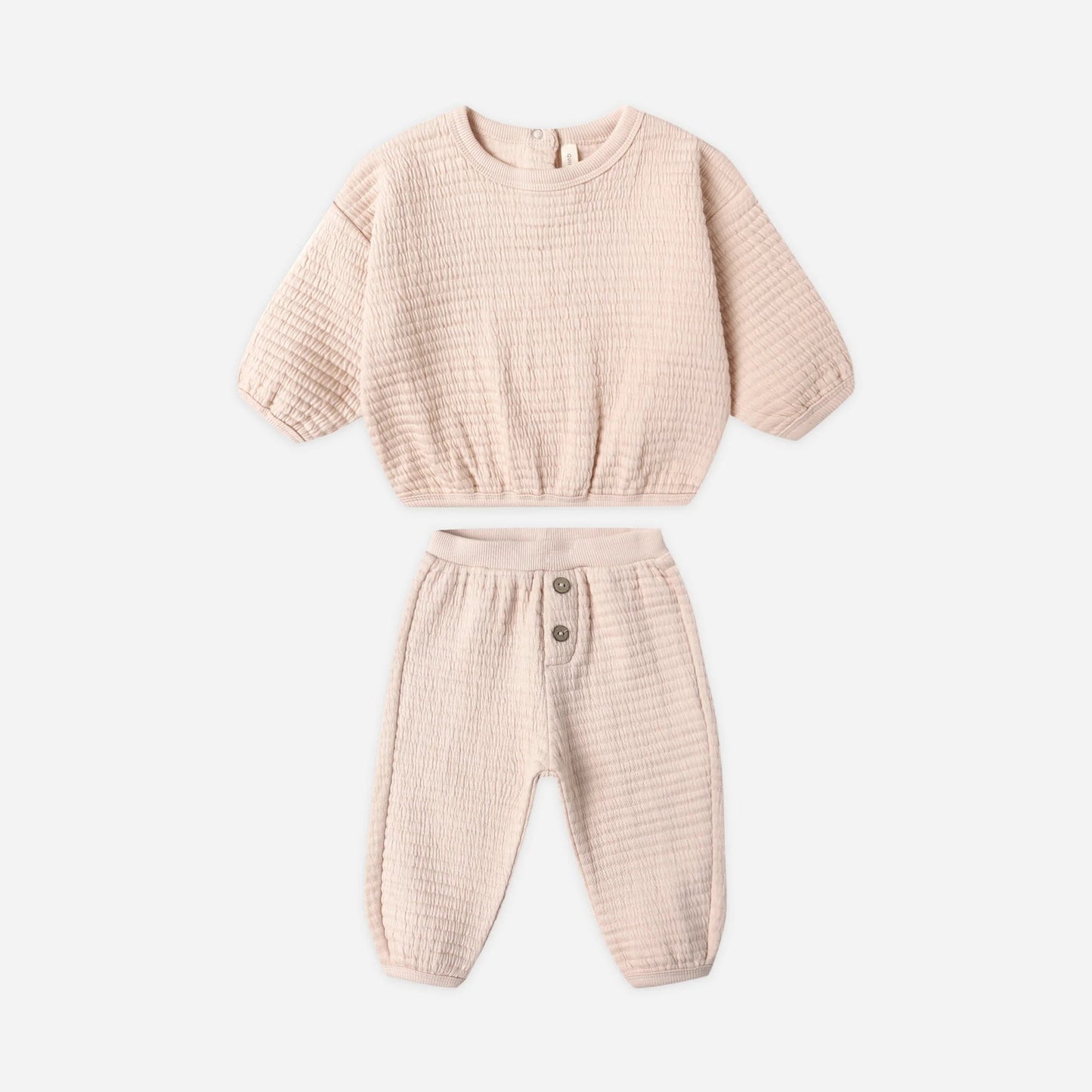 Textured Sweat Set - Antique