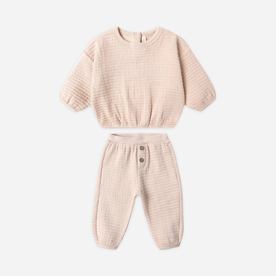 Textured Sweat Set - Antique