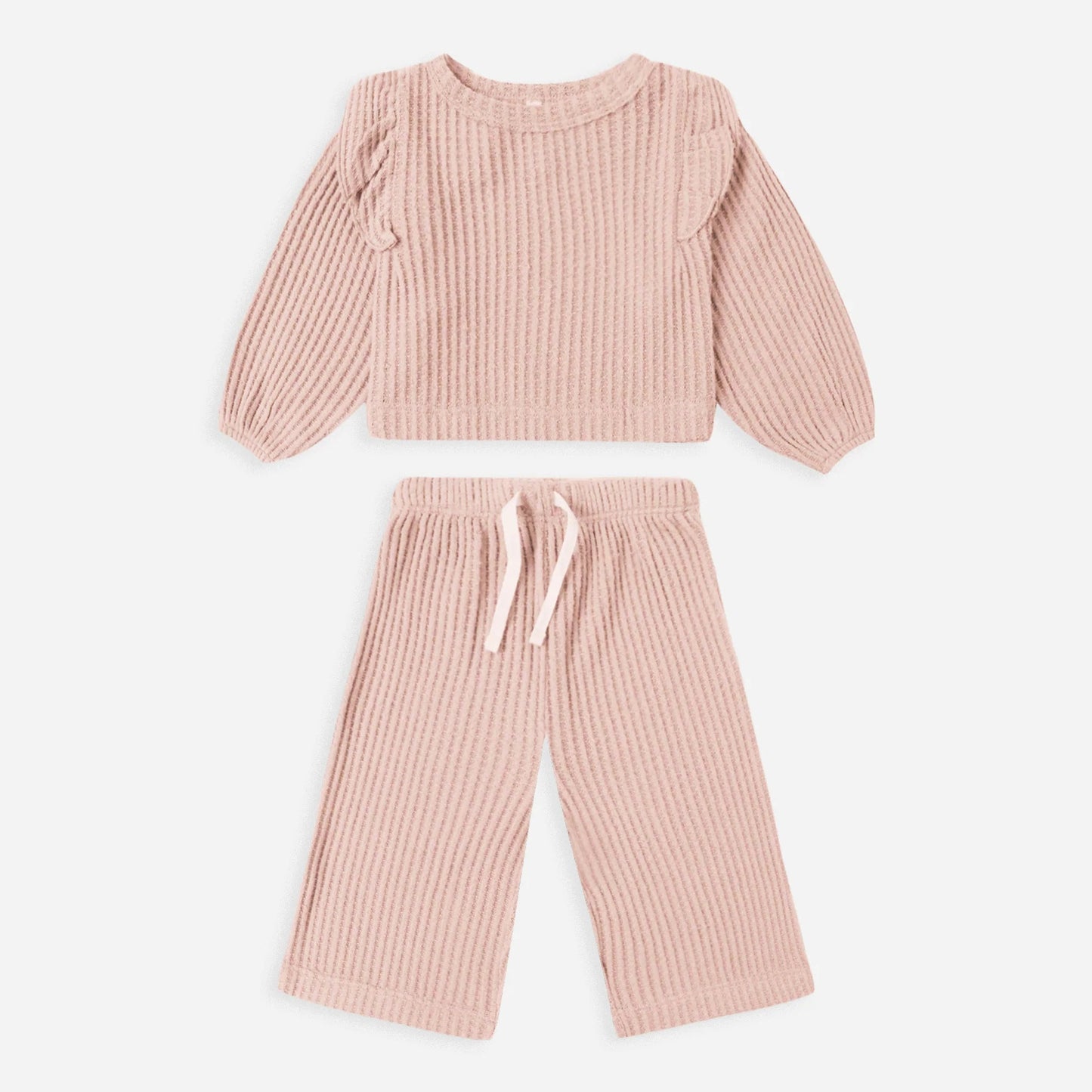 Ruffle Cozy Set - Rose