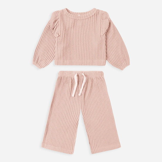 Ruffle Cozy Set - Rose