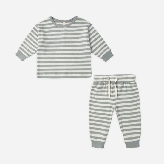 Cozy Set - Blue Stripe