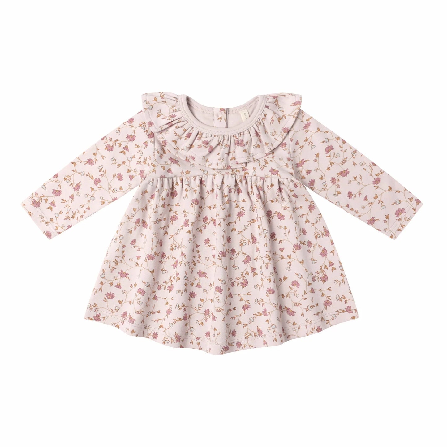 Ruffle Collar Jersey Dress - Garden