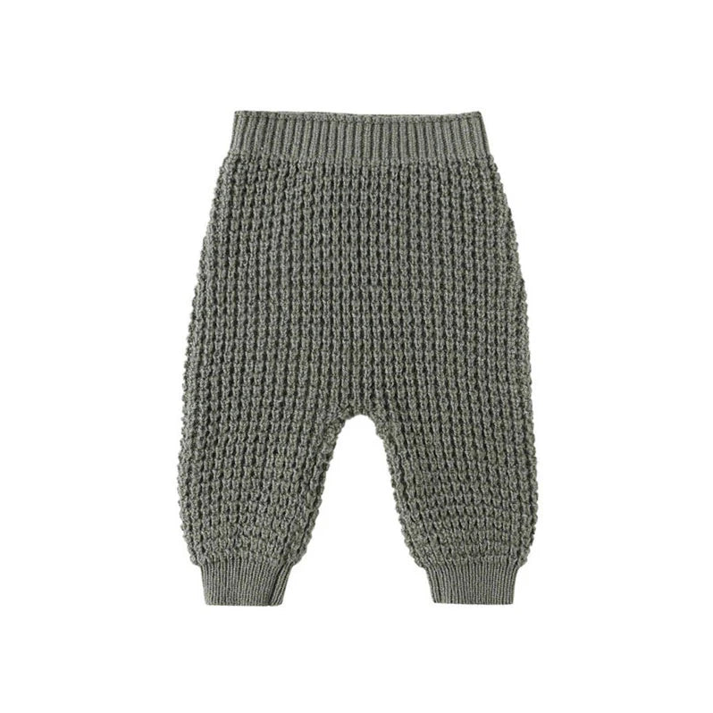 Chunky Knit Pant - Forest