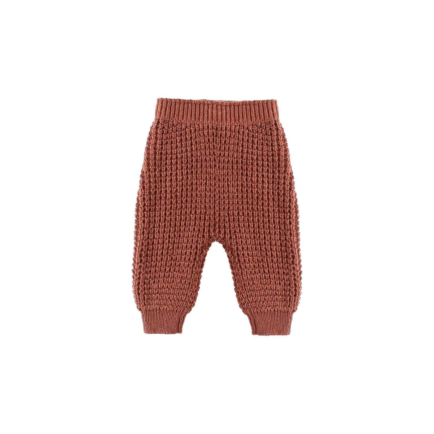 Chunky Knit Pant - Cranberry