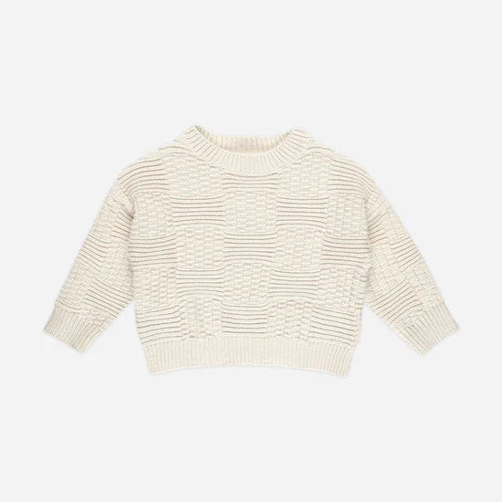 Aspen Sweater - Natural Check