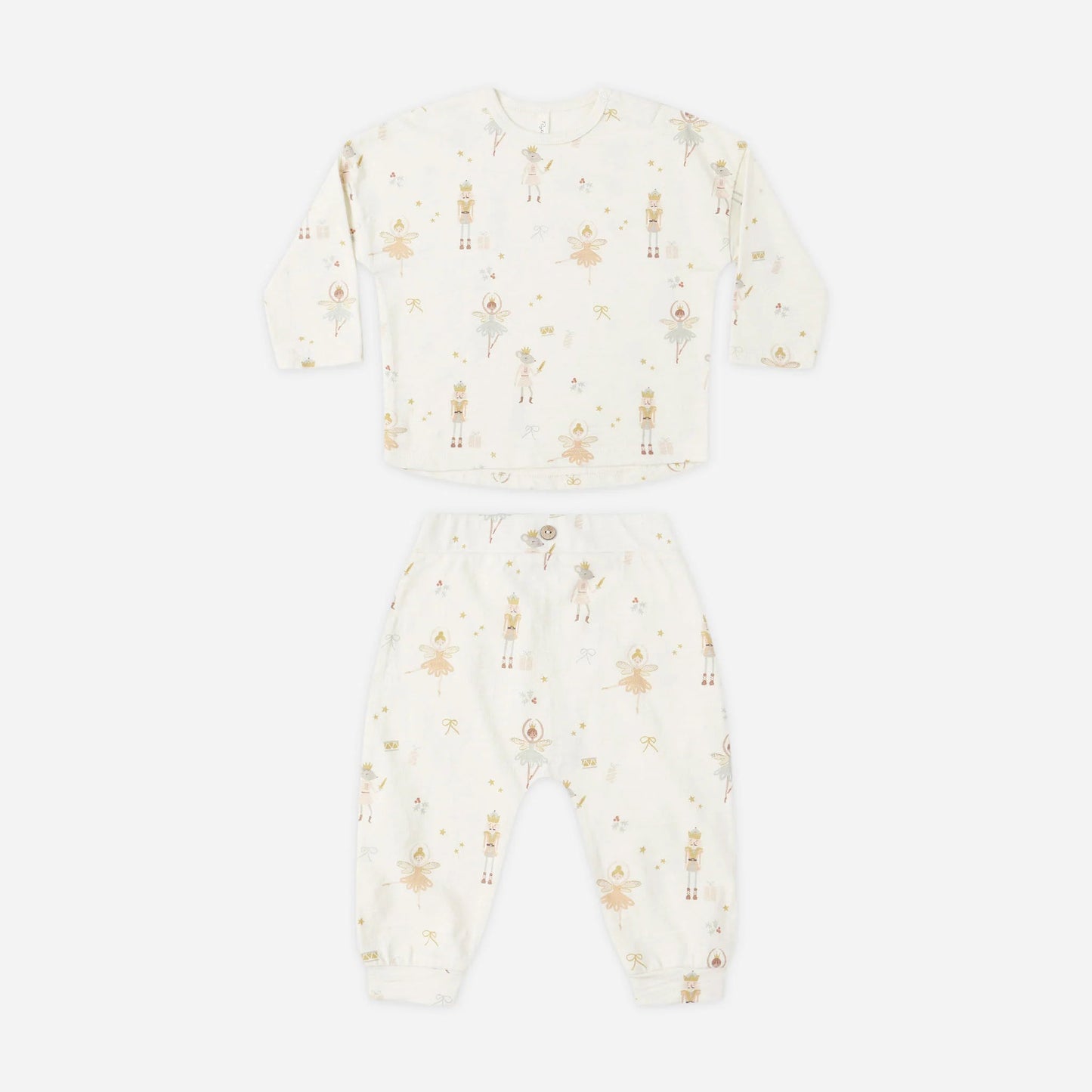 Long Sleeve Tee + Pant Set - Nutcracker