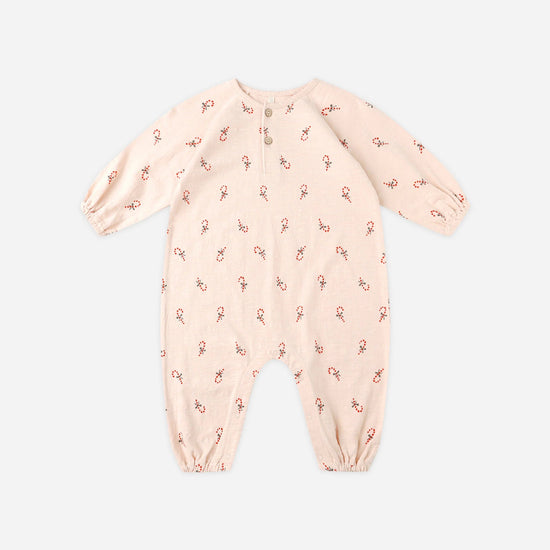 Henley Jumpsuit - Candy Canes