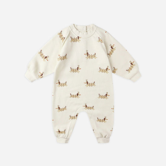 Raglan Jumpsuit - Christmas Dogs