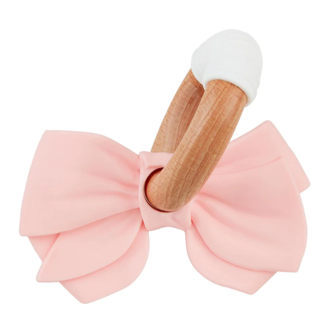 Pink Bow Teething Ring