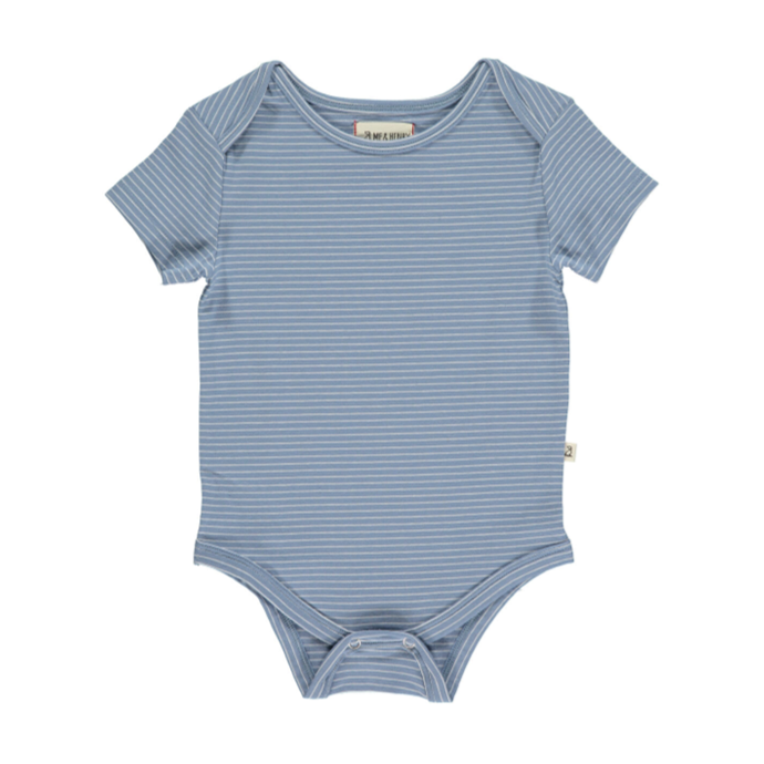 Walty Bodysuit/Tee - Blue Stripe